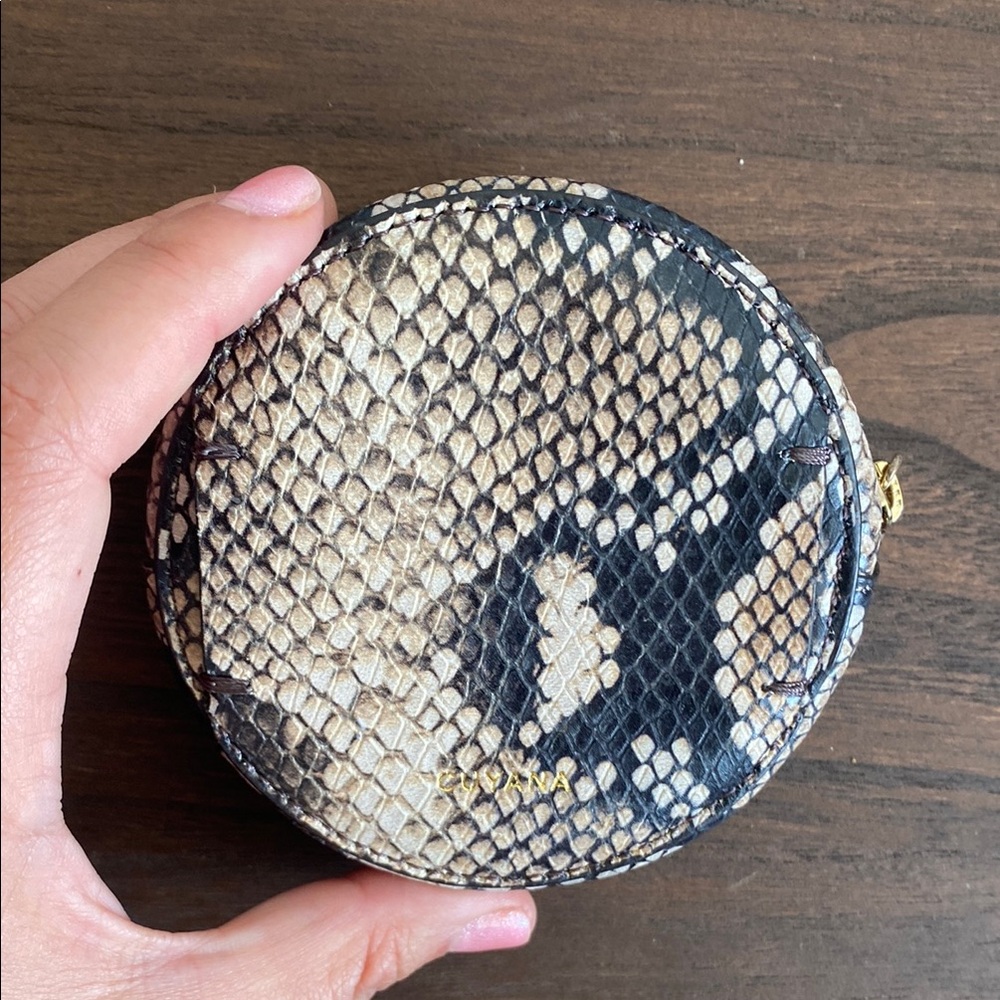 Cuyana Snake Print Coin Purse